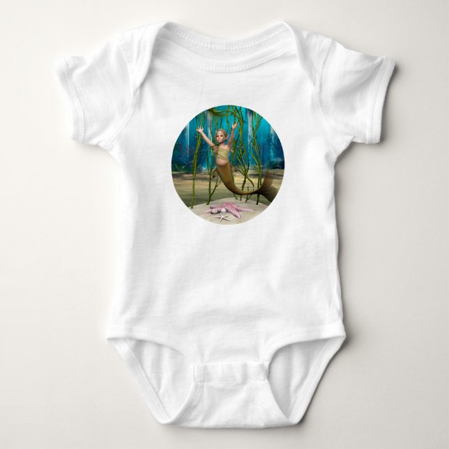 T-shirt Sereia Bebê (Frente)