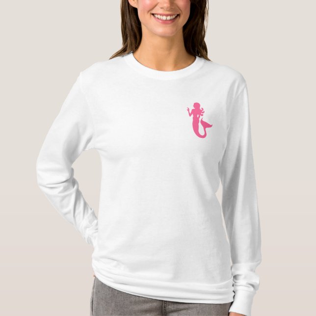 T-shirt Sereia cor-de-rosa (Frente)