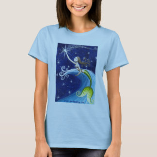 T-shirt Sereia da estrela de tiro