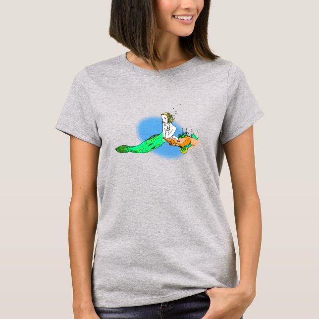T-shirt Sereia Loira (Frente)