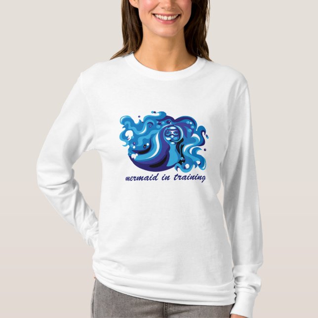 T-shirt sereia no treinamento (Frente)