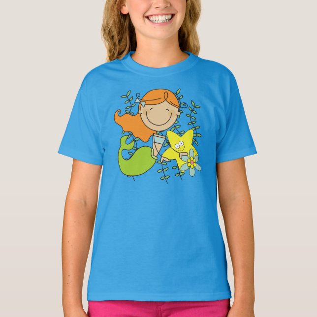 T-shirt Sereia Redhead (Frente)