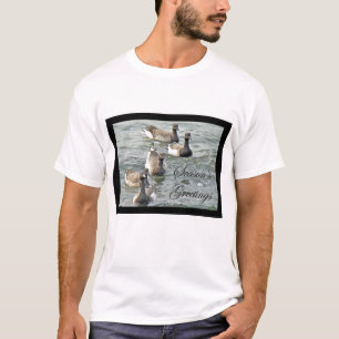 T-shirt Série de Saudações da temporada de Brant Geese
