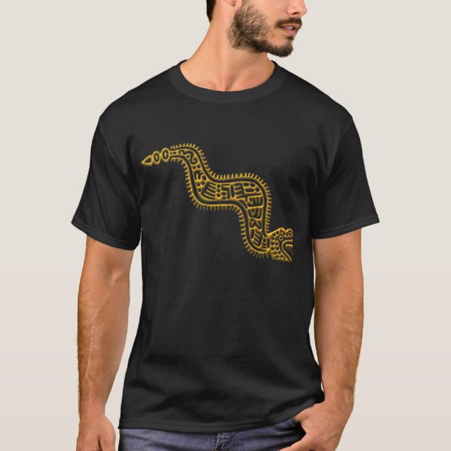 T-shirt Serpente-ouro maia (Frente)