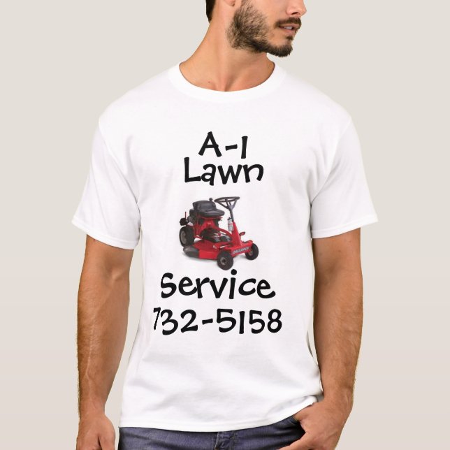 T-shirt Serviço do gramado A-1 (Frente)