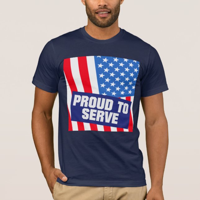 T-shirt Serviço militar dos EUA (Frente)