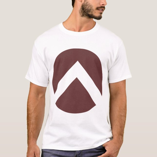 T-shirt Seta Chevron em Círculo (Frente)