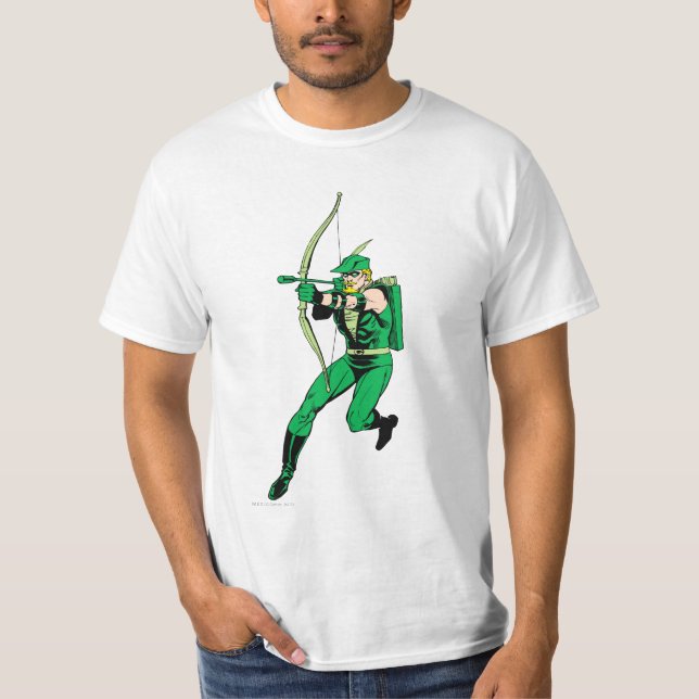 T-shirt Seta de Fotografação em Seta Verde (Frente)