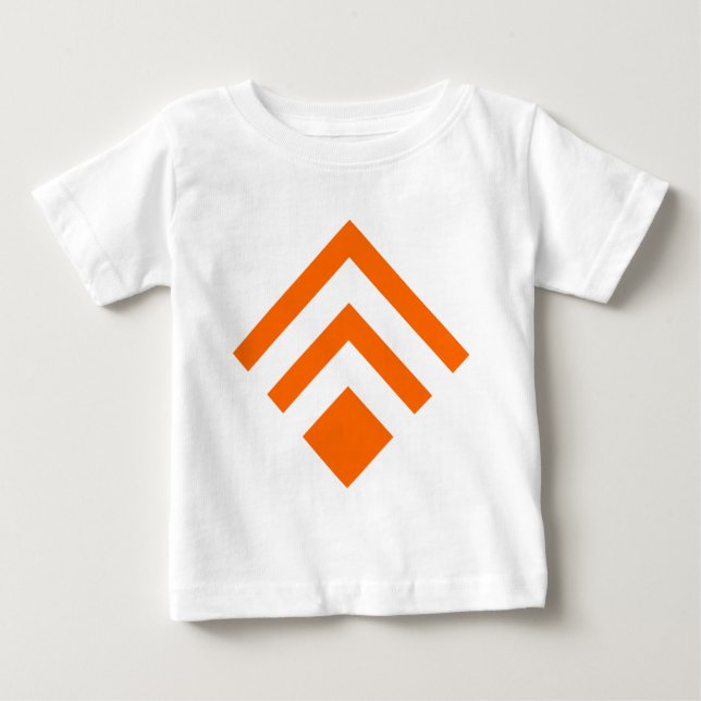 T-shirt Seta Geométrica 02 - Laranja (Frente)