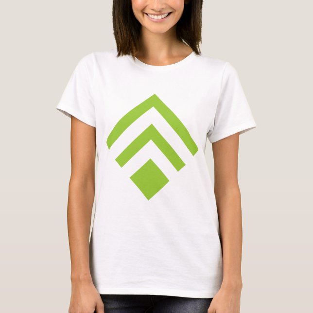 T-shirt Seta Geométrica 02 - Verde Marciano (Frente)