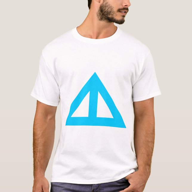 T-shirt Seta Triangular Dividida (Frente)