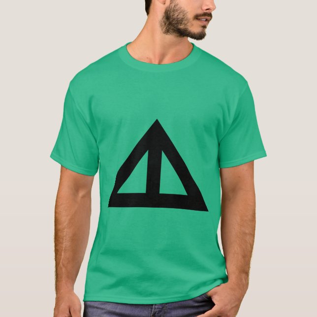T-shirt Seta Triangular Dividida (Frente)