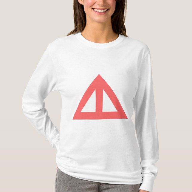 T-shirt Seta Triangular Dividida (Frente)