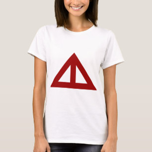 T-shirt Seta Triangular Dividida