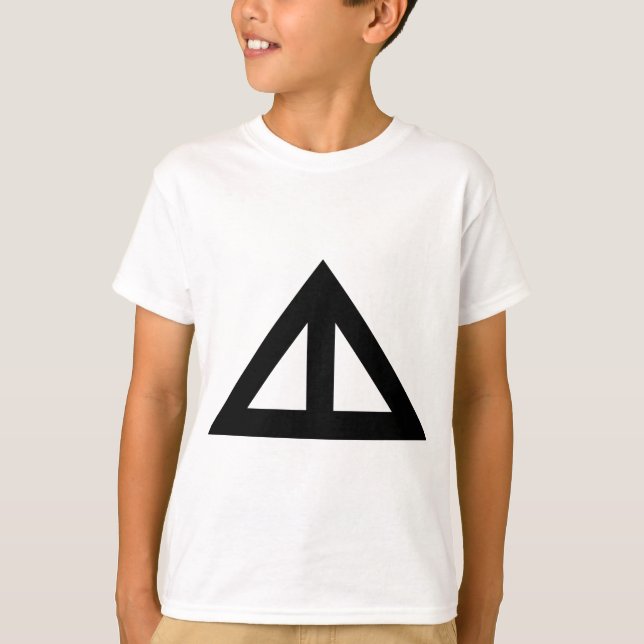 T-shirt Seta Triangular Dividida (Frente)