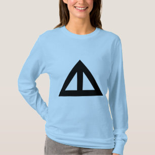 T-shirt Seta Triangular Dividida