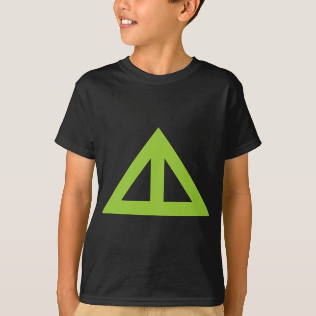 T-shirt Seta Triangular Dividida (Frente)