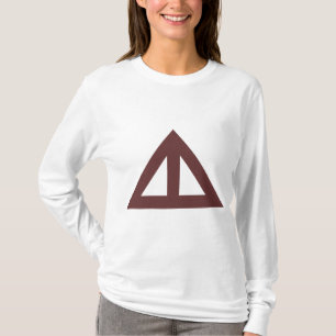 T-shirt Seta Triangular Dividida