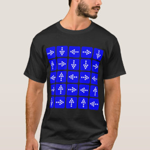 T-shirt Setas do estilo do diodo emissor de luz - azul