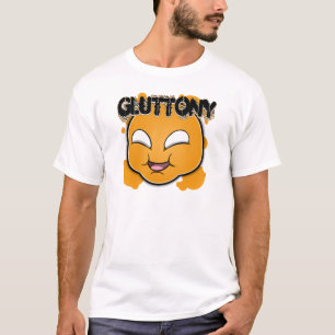 T-shirt Sete caras dos pecados - glutonaria