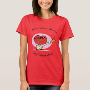 T-shirt Seu Amor Faz Meu Coração Cantar