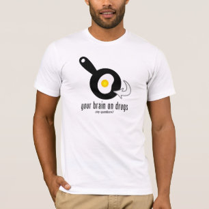 T-shirt Seu Cérebro Com Drogas