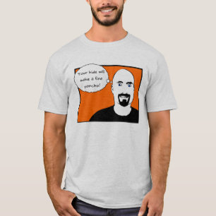 T-shirt Seu couro cru fará um Poncho fino