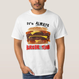 T-shirt Seu sempre tempo do hamburguer