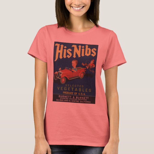 T-shirt Seus Nibs Vegetais (Frente)