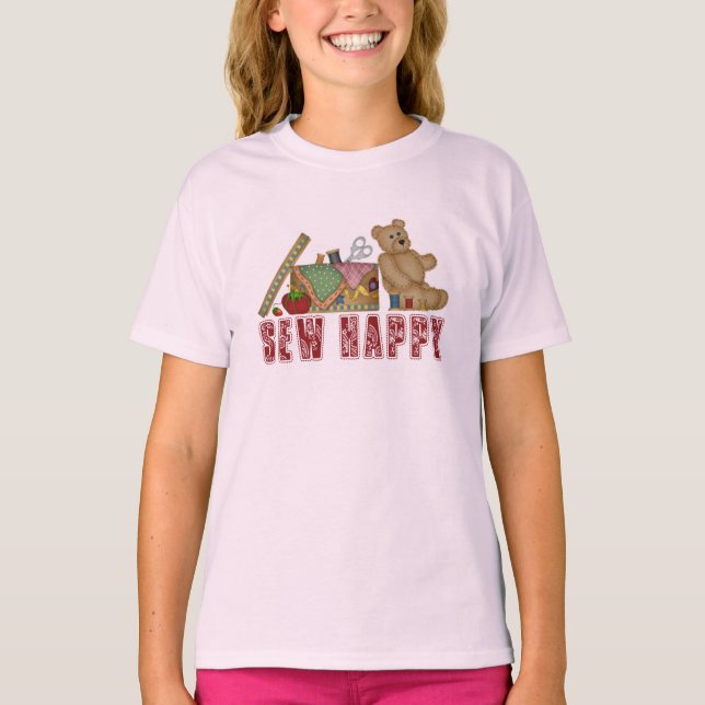 T-shirt Sew Happy (Frente)