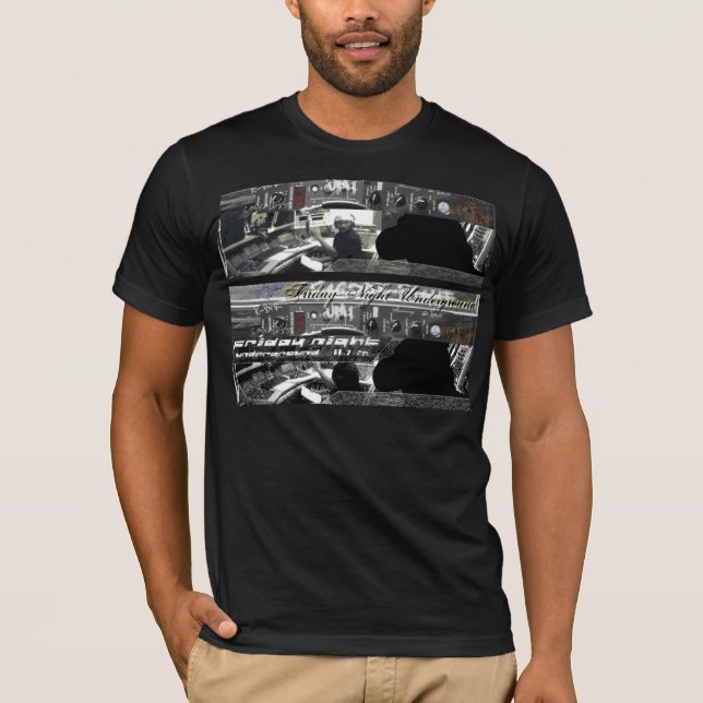T-shirt Sexta-feira à noite no subsolo (Frente)