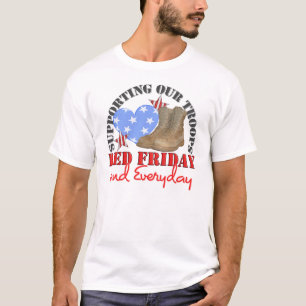 T-shirt Sexta-feira & diário vermelhos