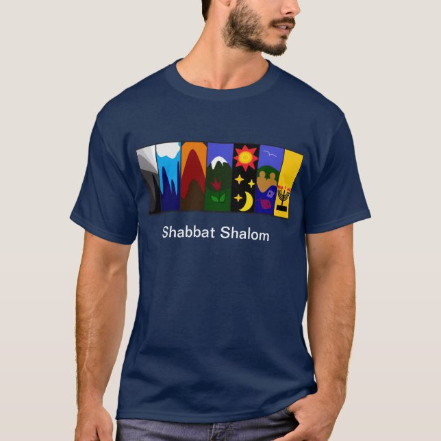 T-shirt Shabbat Shalom (Frente)