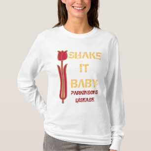 T-SHIRT SHAKE, ISSO, BEBÊ, PARKINSONS DIS...
