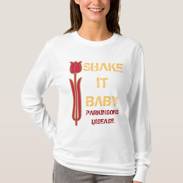 T-SHIRT SHAKE, ISSO, BEBÊ, PARKINSONS DIS... (Frente)