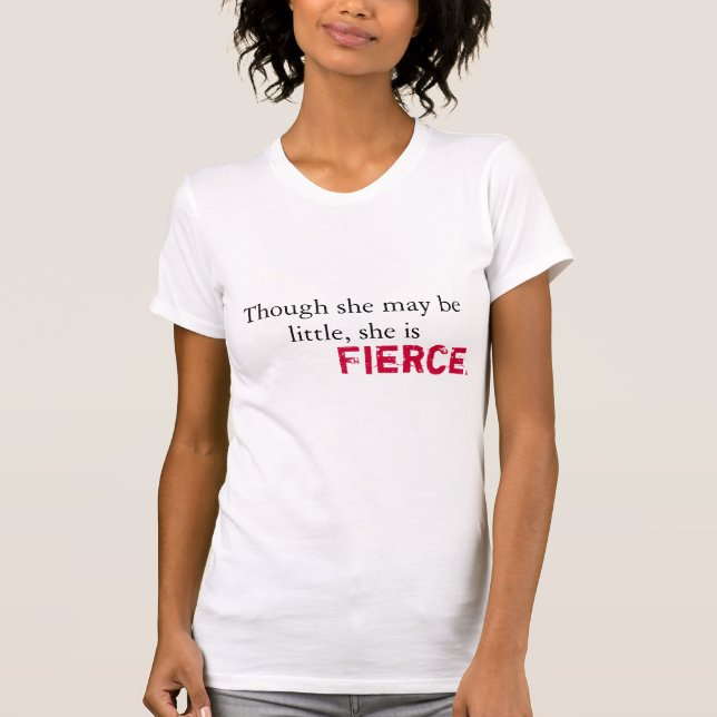 T-shirt shakespeare - é feroz e forte (Frente)