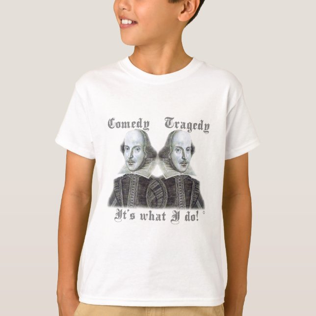 T-shirt Shakespeare - é o que eu faço! (Frente)