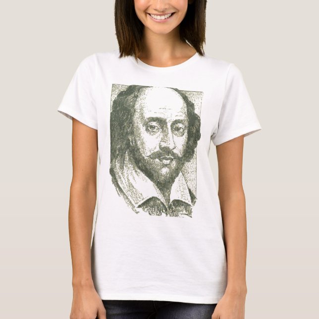 T-shirt Shakespeare fê-lo com palavras (Frente)