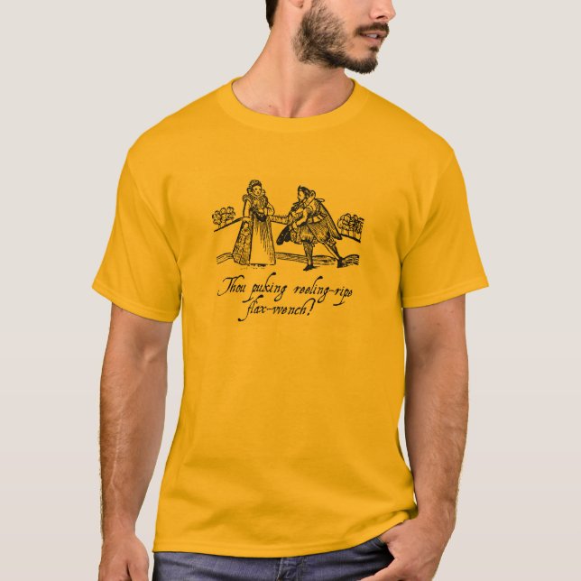 T-shirt shakespeariano do insulto - (Frente)