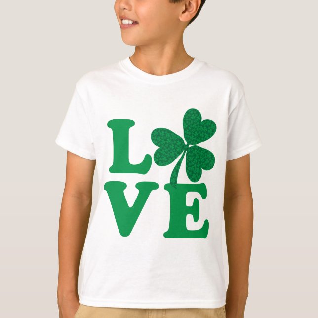 T-shirt Shamrock LOVE (Frente)
