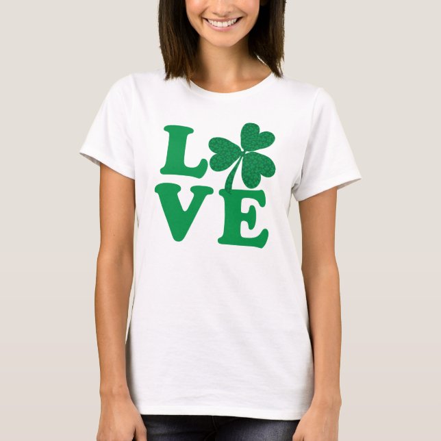 T-shirt Shamrock Love (Frente)