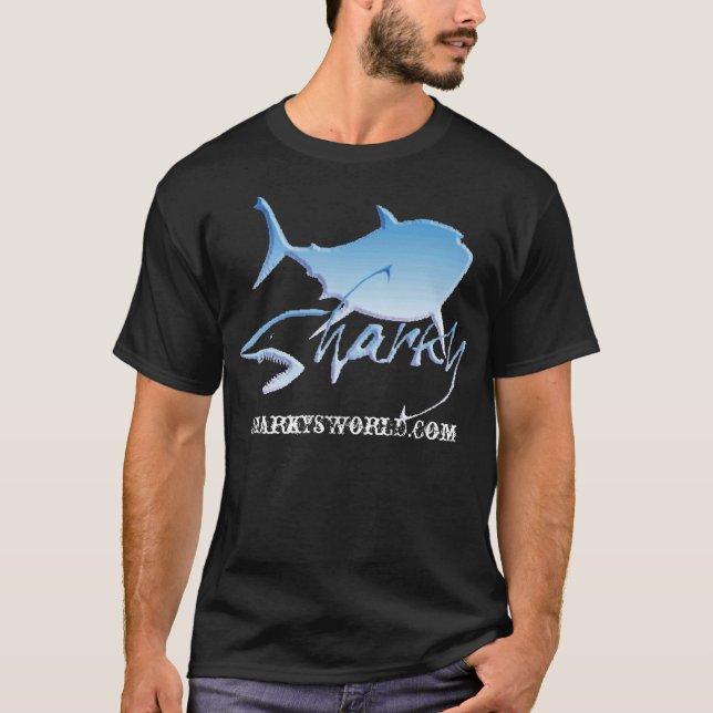 T-shirt sharky2, SharkysWorld.com (Frente)