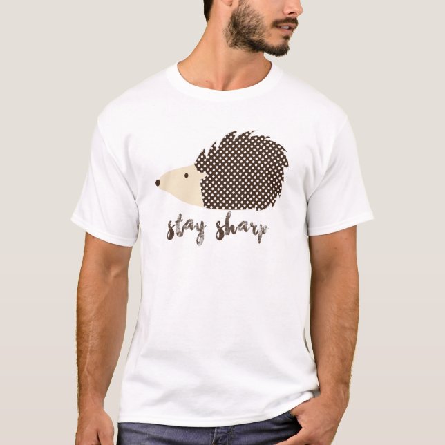 T-shirt Sharp da estada do ouriço (Frente)