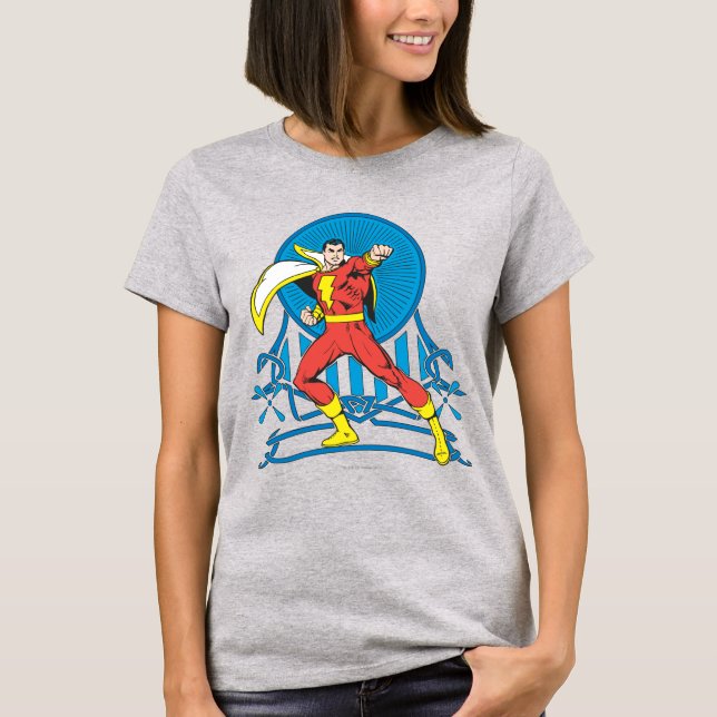 T-shirt SHAZAM em Resistência à Luta (Frente)