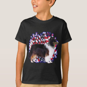 T-shirt Shetland Sheepdog Patriot