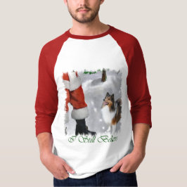 T-shirt Shetland Sheepdog Sheltie presentes de Natal