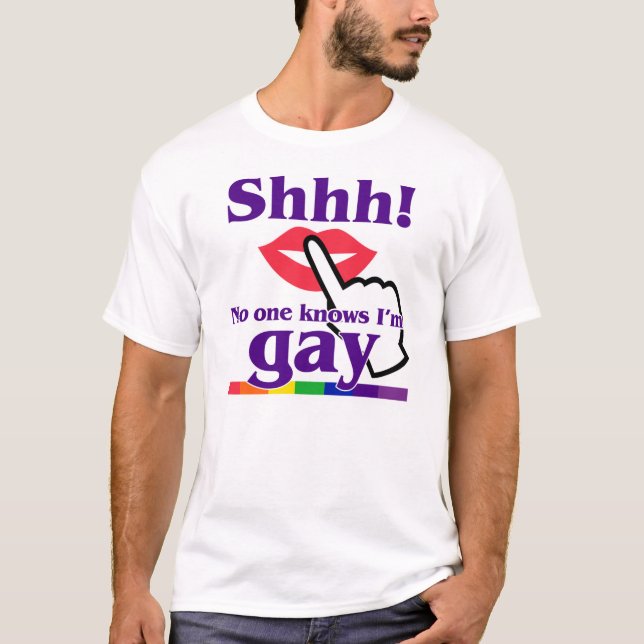 T-shirt Shhh! Ninguém sabe que eu sou alegre (Frente)