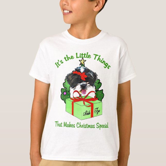 T-shirt Shih Tzu Christmas Gifts (Frente)