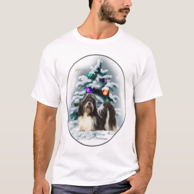 T-shirt Shih Tzu Christmas Gifts (Frente)