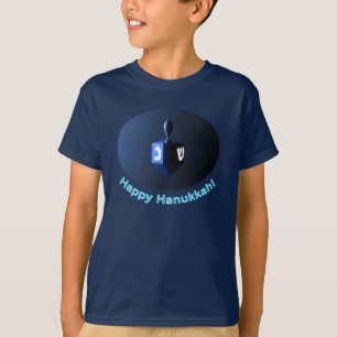 T-shirt Shiny Blue Dreidel